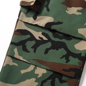 Pantalon Cargo Homme en Tissu Ripstop Décontracté, 100% Coton, Nouveau Modèle Camouflage, Coupe Oversize, Multi-Poches avec Patchs 3D, Vente en Gros - Product Image 6