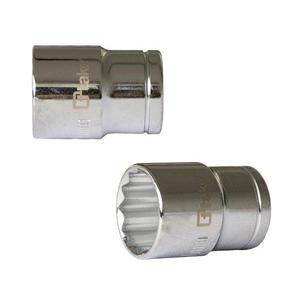 Clé à douille Ttake 23 mm à embout polygonal, entraînement 1/2 pouce, chromée, pour réparation industrielle et automobile - Product Image 1