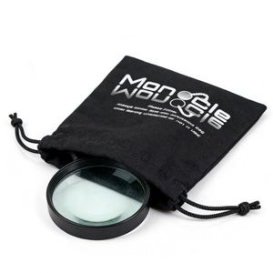 Bolsa Protectora para Lentes con Cordón, Personalizable, Ecológica, Reutilizable, de Algodón Suave Negro, para Accesorios - Product Image 1