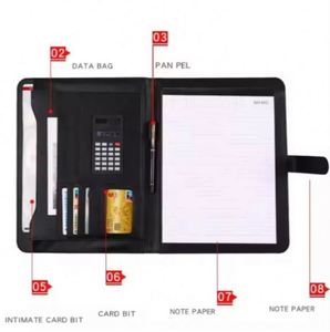 Carpeta de Documentos Personalizada de Cuero PU con Cierre de Cremallera para Negocios - Product Image 6