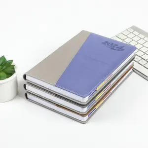 Großhandel Planer und Organisatoren PU Leder Business Notebook Englisch Spanisch Zeitplan Tages planer