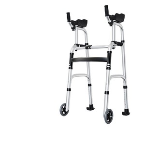 Andador con Asiento de Aluminio Resistente a la Oxidación, Portátil, para Uso Doméstico, con Soporte para Brazos, para Adultos - Product Image 3