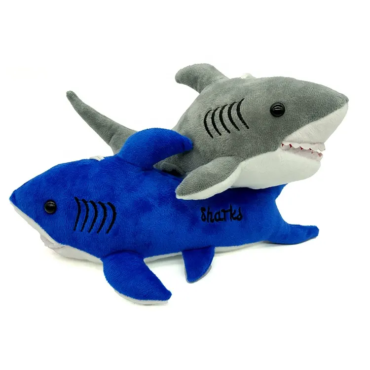 फैक्टरी थोक 7 "शार्क आलीशान खिलौने के लिए सागर विश्व समुद्री पशु भरवां पशु शार्क क्रेन मशीन