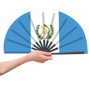 Abanicos Plegables de Bambú con la Bandera de Guatemala al por Mayor, Abanico de Mano para Carnaval, Boda, Festival, Fiesta, Agencia de Viajes - Product Image 4