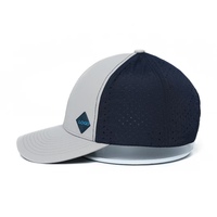 Casquette de baseball unisexe personnalisée à séchage rapide, 6 pièces, avec logo en caoutchouc perforé découpé au laser, motif Argyle formel