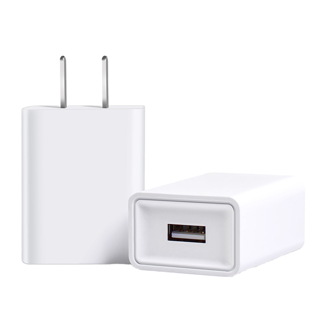 OEM ABS 5V 1A USB Wall Charger US Plug 5W 30G 12V 2A Power Adapter QC2.0 for Mobile Phone White 5V1A 1000ma Charging Head