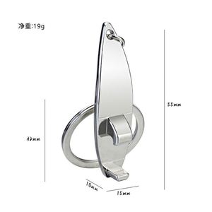 Multi-Functional Small Sports Gift Metal Surfboard Bottle Opener <b>Key</b> <b>Chain</b> Walking in Waves Board Keychain - Product Image 6