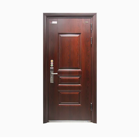 Porte d'entrée en acier de luxe moderne, serrure multipoints, insonorisée, ignifuge, isolation thermique, porte de sécurité en métal, extérieure