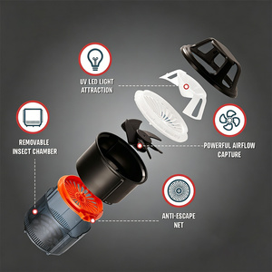 Trampa para Mosquitos UV, Atrapa Insectos con LED de 5V CC, para Dormitorio, Cocina y Oficina, Silenciosa, con USB - Product Image 5