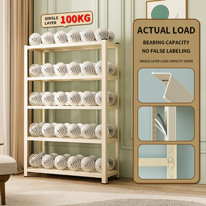 Estantería Metálica Esquinera Ajustable Galvanizada de 3 Niveles para Almacenamiento en Sala de Estar/Habitación - Product Image 5