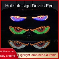 Autocollant pour vitres avant et arrière de camion, affichage LED acrylique dynamique « Oeil du Diable »