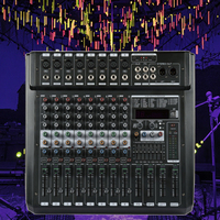 Console de mixage professionnelle 6/8/12/canaux avec lecteur USB amplificateur, avec fonction d'enregistrement