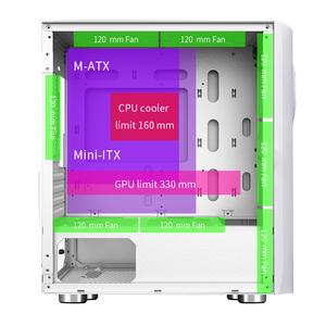 SNOWMAN Premium Mid-<span class=keywords><strong>Tower</strong></span> Gaming Pc <span class=keywords><strong>Case</strong></span> Computer Cases Towers Gabinete de escritorio Carcasa Pc RGB Gabinete Cpu <span class=keywords><strong>Case</strong></span> para Gamer - Product Image 6