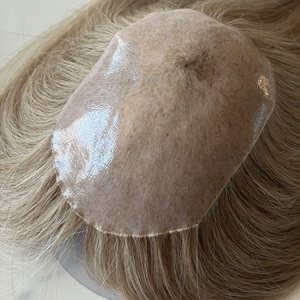 Protesi Capillare Personalizzata in <span class=keywords><strong>Capelli</strong></span> Umani con Base Sottile Trasparente in PU e Nodi Invertiti per Donne con Perdita di <span class=keywords><strong>Capelli</strong></span> - Product Image 5