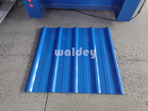 Máquina perfiladora de paneles de techo de acero galvanizado con junta alzada, máquina perfiladora de techos IBR, máquina para fabricar chapa metálica de hierro - Product Image 6