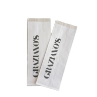 Sac d'emballage jetable pour brochettes frites et grillées, résistant à la graisse, imprimé en couleur sur quatre côtés, sac en aluminium pour barbecue