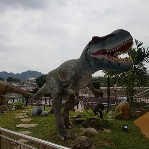 2024 simulasi taman kebun binatang t-rex dinosaurus elektronik besar
