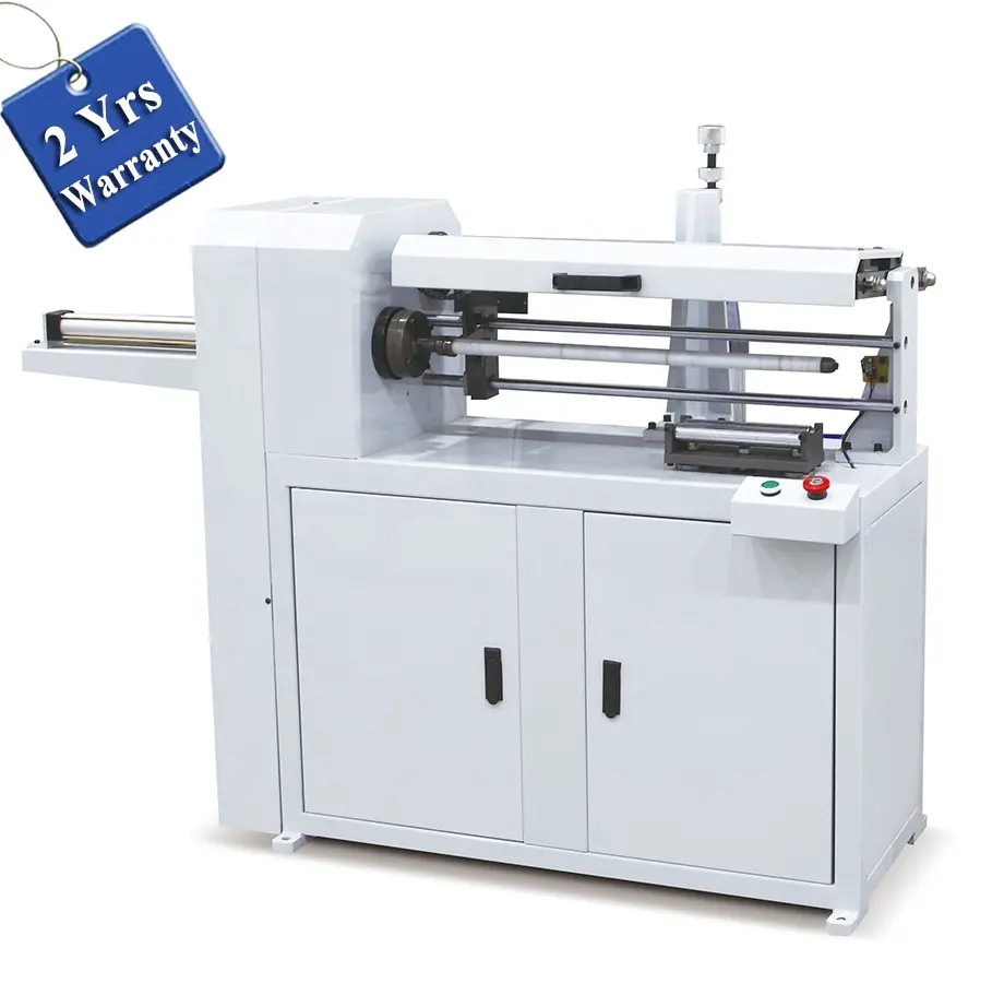UC600 económico máquina de corte de tubos de papel Manuel, cortador de tubos de cartón Kraft