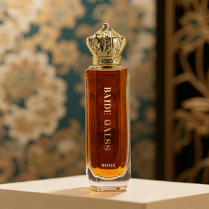 Luxury Classic Vertical Stripe Crystal Glass <b>Perfume</b> <b>Bottle</b> <b>30ml</b> 50ml 80ml Premium Empty <b>Perfume</b> <b>Bottle</b> with Golden Crown Cap - Product Image 1