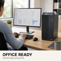 Ordinateur de bureau personnalisé pour entreprise, ensemble complet, Hygon 3350, 8 cœurs, 3,0 GHz, 8 Go, 512 Go, 2HVESSD, carte graphique 2 Go, boîtier 15L, 23,8 pouces, USB, clavier, souris