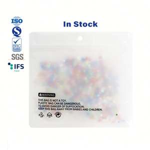 Sachet plat zip-lock réutilisable personnalisé recyclable gaufré avec fermeture éclair à 3 côtés pour emballage de sous-vêtements, chaussettes et chaussures - Product Image 2