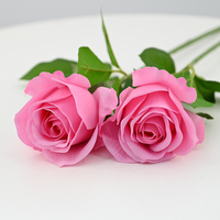 Stilvolle Handgefertigte Künstliche Rose mit Echtem Gefühl Elegantes Tischgesteck Muttertags-Geschenkbox Premium Naturgetreue Dekoration