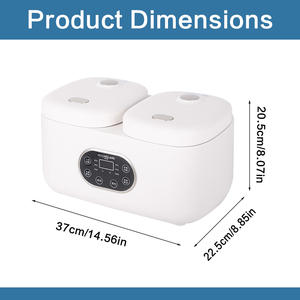 Olla Arrocera Eléctrica de Diseño Innovador 2026, 5 Litros, Revestimiento Interior de Cerámica Esmaltada, Apta para <span class=keywords><strong>Microondas</strong></span>, Olla Doble - Product Image 6