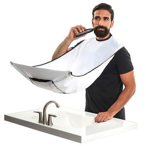 Man Bathroom <b>Apron</b> Male <b>Black</b> Beard <b>Apron</b> Hair Shave <b>Apron</b> Man Waterproof Floral Cloth Household - Product Image 1