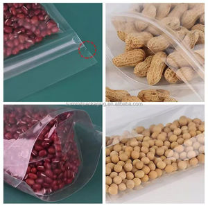 Bolsa transparente con cierre de cremallera, bolsa de embalaje de plástico impermeable para alimentos para mascotas, chicle, frijoles, arroz, aperitivos - Product Image 2