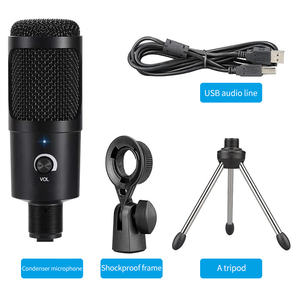 192K/24BIT USB-Mikrofon PC-Kondensator Mikrofon Aufnahme studio Mikrofon für YouTube Video <span class=keywords><strong>Skype</strong></span> Chat Game Podcast - Product Image 6