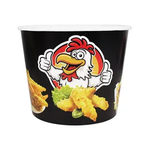 Logo Kustom Pabrik Cangkir Popcorn Kertas Ember Popcorn Ember Ayam Goreng