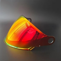 Pare-soleil universel Aurora jour/nuit électroplaqué avec visière anti-buée et protection UV pour demi-casque LS2 OF616