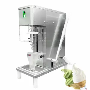 Máquina de helado de acero inoxidable de fácil operación de alta calidad Mezclador redondo Mezclador de alimentos manual Máquina de helado