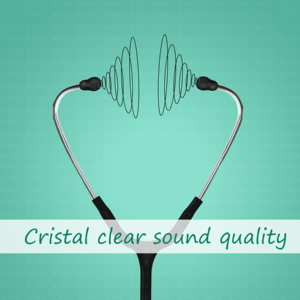 Stéthoscope pédiatrique néonatal OTICA à double tête en acier inoxydable, diaphragmes accordables, tube de 29 pouces, embouts d'oreille souples (jaune) - Product Image 2