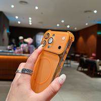 Coque de téléphone transparente en TPU souple avec coussin d'air magnétique, antichoc aux quatre coins, protection de l'objectif à grande fenêtre pour 17 16 Pro Max