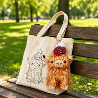 Peluche Vache des Highlands Personnalisée OEM ODM, Rembourrée en Coton PP, Super Douce, 25cm, Animal en Peluche de Dessin Animé Personnalisé, Vente en Gros, Cadeau