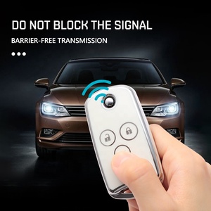 ปลอกกุญแจรถยนต์สำหรับ Honda CRV CR-V 2012 2013 HRV Jazz <span class=keywords><strong>Accord</strong></span> Pilot Acura Spirior,เคสกุญแจป้องกัน TPU แบบนิ่มปุ่ม2/3 - Product Image 5