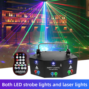 Équipements DJ professionnels : Projecteur laser à faisceau 9 yeux RVBW 4-<span class=keywords><strong>en</strong></span>-1, éclairage de scène à tête mobile LED pour discothèques et soirées - Product Image 3