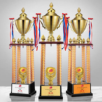 Trophées Métalliques Dorés, Argentés et Marron pour le Cricket, Couronne Sportive en Métal à Graver – Vente Chaude en Europe
