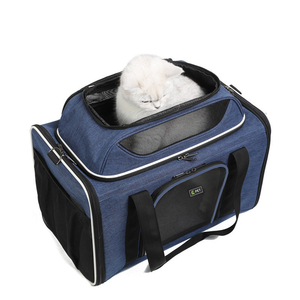Pabrik grosir hewan peliharaan portabel perjalanan tas besar hewan peliharaan mewah tas Carrier hewan peliharaan kandang kucing anak anjing tas bahu dengan tali - Product Image 4
