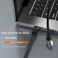 Câble de raccordement RJ45 haute vitesse 10Gbps 600MHz blindé résistant aux intempéries 25ft PS5/4/3 Xbox Modem routeur LAN réseau chat 7 câble Ethernet