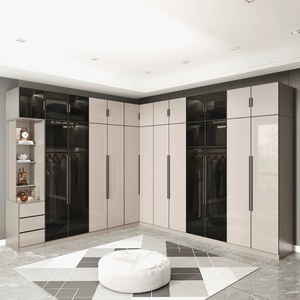 Armadio Moderno a <span class=keywords><strong>L</strong></span> per Camera da Letto, Guardaroba Semplice per Appartamenti - Product Image 1