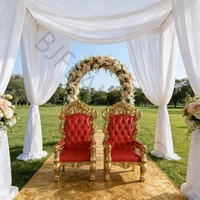 Nouvelle Chaise Trône de Luxe pour Enfants, en Bois, Dorée, à Dossier Haut, Style Royal, pour Fêtes d'Anniversaire, Petite Taille, Durable et Économique, Vente en Gros