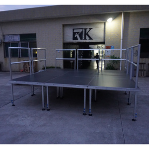Height adjustable <b>stage</b> leg lighting modular performance aluminum <b>stage</b> - Product Image 2