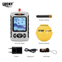 Détecteur de poissons Lucky Best Kayak |   Localisateur de profondeur sonar portable sans fil rechargeable en ABS |   Accessoires de pêche pour la pêche en lac