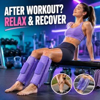 Masseur chauffant pour mollets, pour jambes gonflées et fatiguées, compression d'air, 5000 mAh, sans fil, soulagement