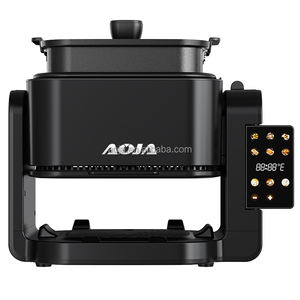 Friteuse à air carrée en verre avec visibilité panoramique à 360°, capacité portable, écran tactile vocal, multifonctionnelle, moderne, électrique pour la maison - Product Image 2