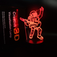 Lampe 3D certifiée CE Rohs, lampe 3D en forme de Tour Eiffel, lampe 3D durable, économie d'énergie, lampe 3D chaton, veilleuse de dessin animé