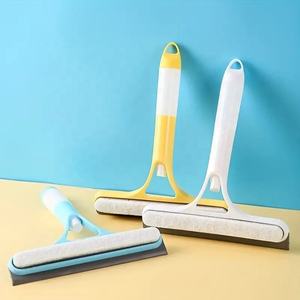 Herramienta <span class=keywords><strong>profesional</strong></span> de limpieza del hogar raspador de silicona de vidrio con mango de plástico para baños ventanas pisos - Product Image 5