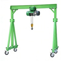 Grue à portique mobile légère de 2 tonnes, facile à utiliser, avec moteur et palan électrique pour utilisation en entrepôt de conteneurs